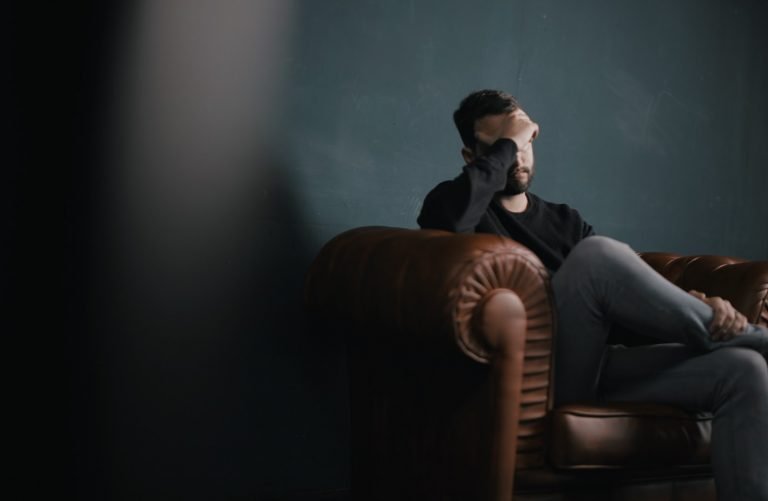 a person sitting on a chair