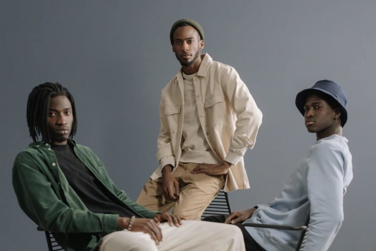 a group of people sitting in a chair